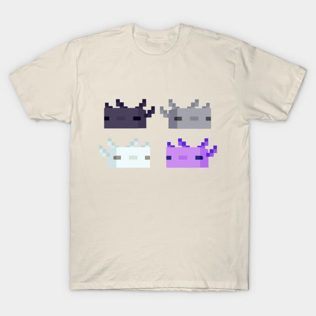 ace axolotls T-Shirt by Midnight_rabbit